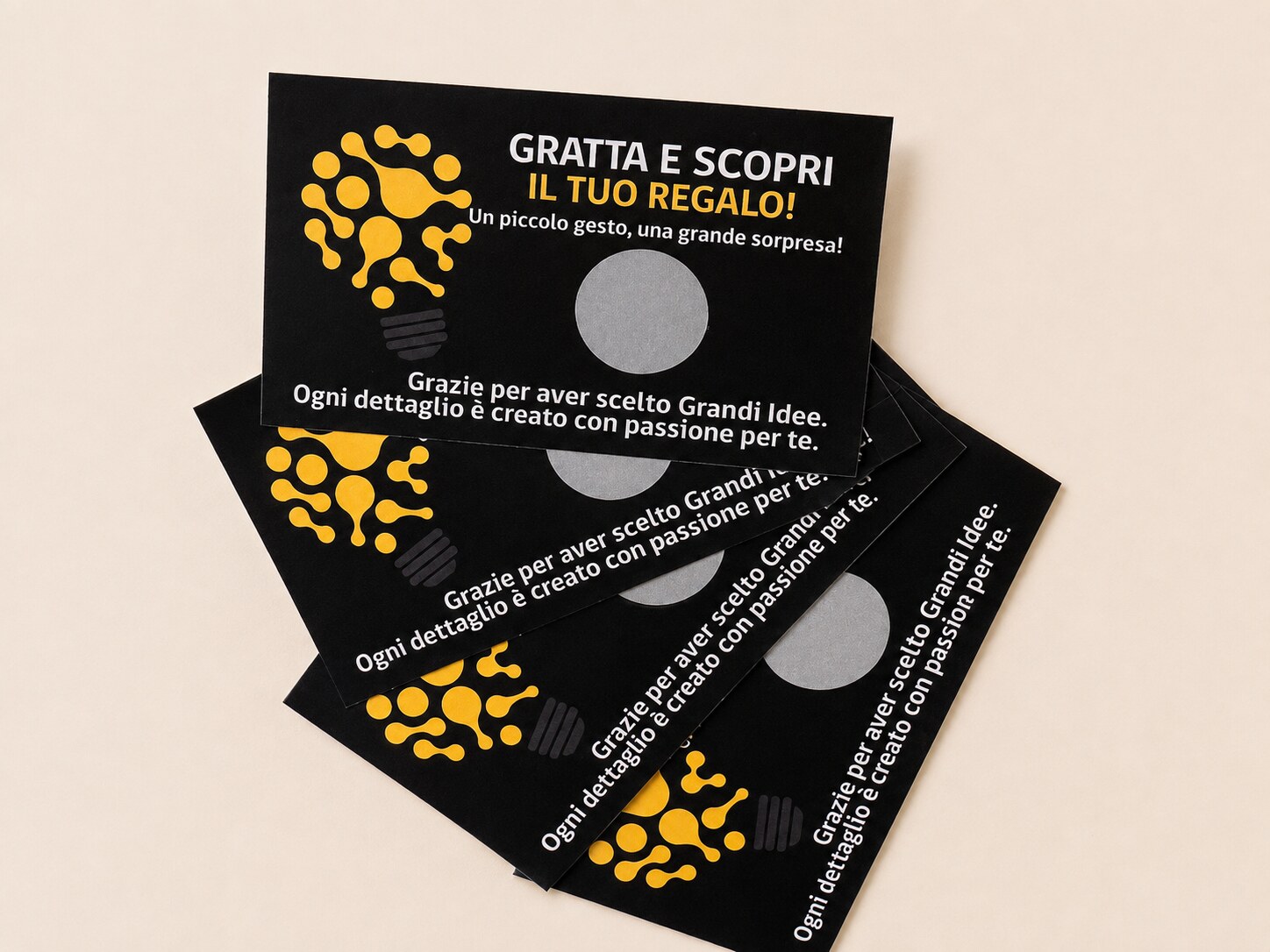 Biglietti promozionali realizzato da Grandi Idee a Pozzallo